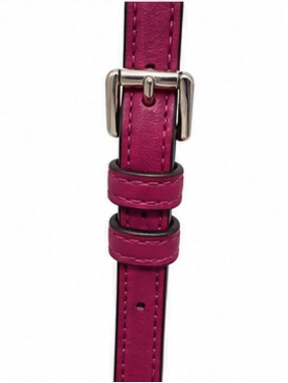 RARE Michael Kors Quilted Leather Mini Small Crossbody Bag Fuchsia Pink Berry